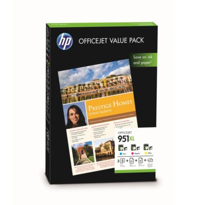 Hp 951XL Ink Cartridge, Cyan, Magenta, Yellow Value Pack, CR712AE (package 3 each) Hp 951XL Ink Cartridge, Cyan, Magenta, Yellow Value Pack, CR712AE (package 3 each)